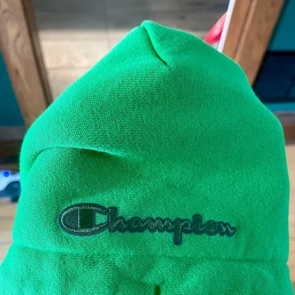 Emerald Green Reverse Weave Champion Hoodie size Medium (fits Large) - Picture 2 of 5